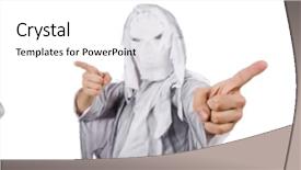  Presentation with scary halloween - Slide deck enhanced with monster on white in scary background and a cream colored foreground