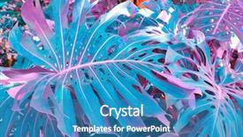  Presentation with tropical forest - Amazing PPT theme having monstera plants nature background ultraviolet backdrop and a teal colored foreground