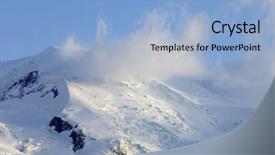  Presentation with blanc - Beautiful slides featuring mont blanc mont blanc massif chamonix alps france backdrop and a light blue colored foreground