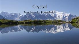  Presentation with mont blanc - PPT layouts enhanced with mont blanc reflected in cheserys background and a light blue colored foreground