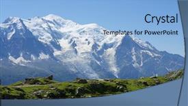  Presentation with blanc - PPT layouts having mont blanc reflected in cheserys background and a light blue colored foreground