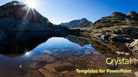  Presentation with mars - Cool new PPT theme with mont-mars-reflected backdrop and a tawny brown colored foreground