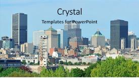  Presentation with royal - Colorful PPT layouts enhanced with mont royal with city backdrop and a light blue colored foreground