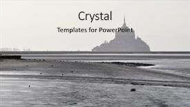 Presentation with saint - Beautiful presentation featuring mont saint michel backdrop and a sky blue colored foreground