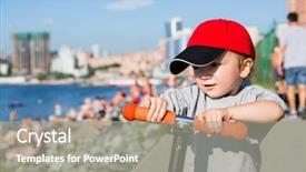  Presentation with russia - PPT layouts having monta rusa - little preschooler boy riding background and a gray colored foreground