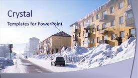  Presentation with mountain view - Beautiful PPT theme featuring monta rusa - view of one backdrop and a sky blue colored foreground