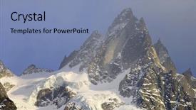  Presentation with mont blanc - Colorful slide deck enhanced with montblanc - aiguille du blaitiere 3522 m backdrop and a  colored foreground