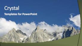  Presentation with mont blanc - Amazing presentation design having montblanc - aiguilles du chamonix mont blanc backdrop and a  colored foreground