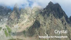  Presentation with mont blanc - Amazing presentation design having montblanc - aiguilles rouges du chamonix mont backdrop and a  colored foreground