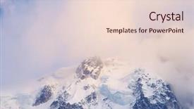  Presentation with colorful teeth movable - Amazing slides having montblanc - colorful clouds in chamonix france backdrop and a  colored foreground