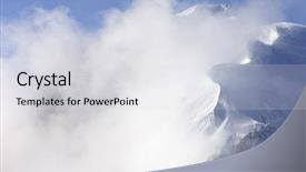  Presentation with mont blanc - Slide set featuring montblanc - mont blanc du tacul mont background and a  colored foreground