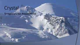  Presentation with mont blanc - Presentation theme featuring montblanc - mont blanc mont blanc massif background and a teal colored foreground