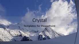  Presentation with mont blanc - Audience pleasing theme consisting of montblanc - mont blanc mont blanc massif backdrop and a seafoam green colored foreground