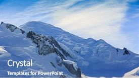  Presentation with mont blanc - Audience pleasing presentation theme consisting of montblanc - mont blanc over chamonix view backdrop and a  colored foreground