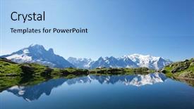  Presentation with mont blanc - Amazing presentation theme having montblanc - mont blanc reflected in cheserys backdrop and a  colored foreground