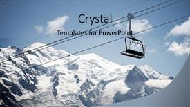  Presentation with mont blanc - Amazing slides having montblanc - silhouette of a chairlift backdrop and a teal colored foreground