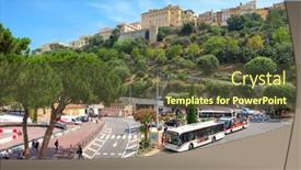  Presentation with hill road - Theme having monte-carlo-monaco-july-13 background and a  colored foreground