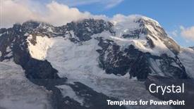  Presentation with mountain - Slide deck featuring monte-rosa-mountain-located-between background and a  colored foreground