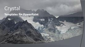  Presentation with mountain - Slides consisting of monte-rosa-mountain-located-between background and a gray colored foreground