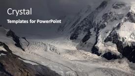  Presentation with mountain view - Presentation theme having monte-rosa-mountain-massif background and a dark gray colored foreground