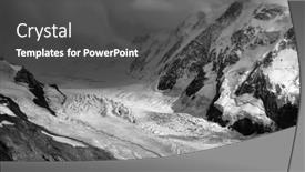  Presentation with mountain view - Theme enhanced with monte-rosa-mountain-massif background and a dark gray colored foreground