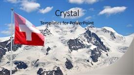  Presentation with japan beautiful landscape mountain fuji - PPT layouts having monte rosa with swiss flag background and a teal colored foreground