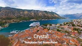  Presentation with kotor montenegro - Theme having montenegro - nature and architecture background background and a tawny brown colored foreground