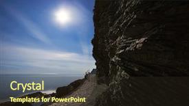  Presentation with city moon - Audience pleasing presentation theme consisting of  backdrop and a  colored foreground