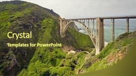  Presentation with highway dallas - Theme featuring monterey ocean - bixby creek bridge on highway background and a  colored foreground