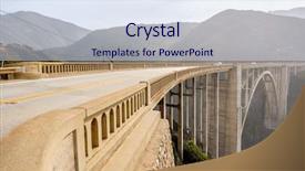  Presentation with highway accidents - Presentation featuring monterey ocean - bixby creek bridge on highway background and a sky blue colored foreground