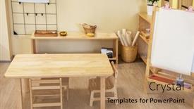  Presentation with montessori - Cool new PPT theme with montessori-school-for-the-learning backdrop and a coral colored foreground