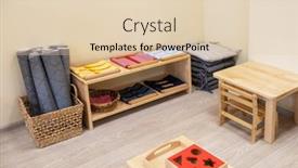  Presentation with school children - PPT layouts featuring montessori-school-for-the-learning background and a lemonade colored foreground