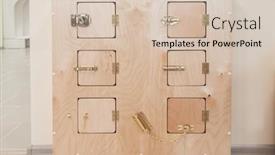  Presentation with montessori - Slides having montessori-wooden-material background and a lemonade colored foreground