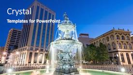  Presentation with alabama - PPT theme with montgomery-alabama-usa-fountain background and a ocean colored foreground