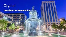  Presentation with alabama - Slide set featuring montgomery-alabama-usa-fountain background and a royal blue colored foreground