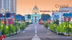  Presentation with alabama - Amazing slide set having montgomery alabama usa with the state capitol and cityscape at dawn backdrop and a coral colored foreground