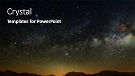  Presentation with star - Beautiful presentation theme featuring month-on-a-background-star backdrop and a black colored foreground