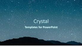  Presentation with star - Theme featuring month-on-a-background-star background and a ocean colored foreground