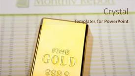  Presentation with monthly report - Audience pleasing presentation consisting of monthly-report-finance-concept backdrop and a soft green colored foreground