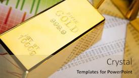  Presentation with monthly report - Presentation having monthly-report-finance-concept background and a coral colored foreground