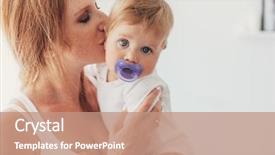  Presentation with loving mom - Cool new presentation with months old baby with nipple backdrop and a coral colored foreground