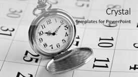  Presentation with vintage antique pocket watch vintage - Presentation theme enhanced with months passing - vintage silver pocket watch laying background and a light gray colored foreground