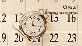  Presentation with page - Beautiful presentation theme featuring months passing - vintage silver pocket watch laying backdrop and a lemonade colored foreground