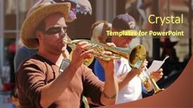  Presentation with heritage - Presentation theme with montpellier-vermont-usa-may-05 background and a tawny brown colored foreground