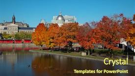  Presentation with port - Beautiful presentation featuring montreal between two orange maple backdrop and a tawny brown colored foreground
