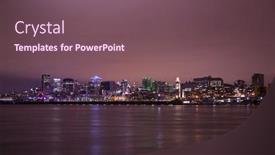  Presentation with container port - Cool new slides with montreal-canada-22-january-2017 backdrop and a violet colored foreground