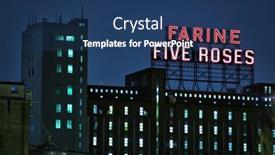  Presentation with destruction - PPT theme featuring montreal-canada-22-january-2017 background and a ocean colored foreground