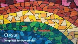  Presentation with street art graffiti - Slides consisting of montreal-canada-august-20-2014 background and a ocean colored foreground