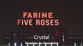  Presentation with destruction - Slide deck enhanced with montreal-canada-january-25-2015 background and a dark gray colored foreground