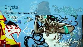  Presentation with street art graffiti - 